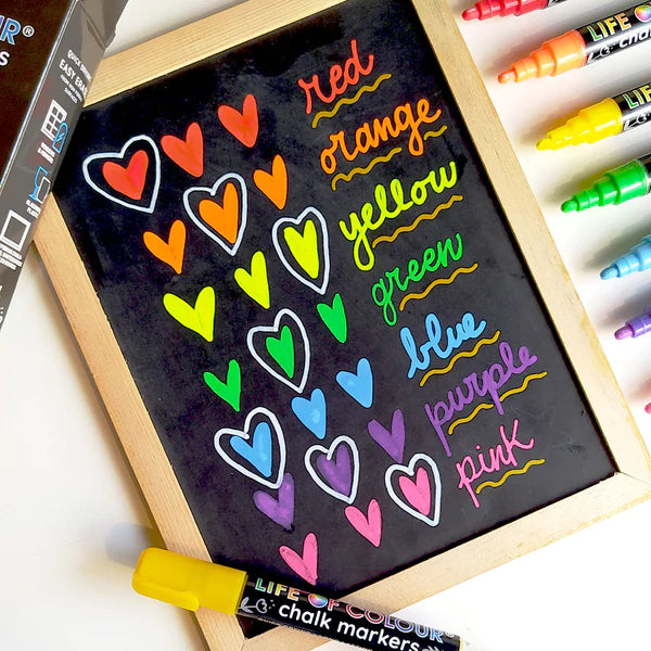 Liquid Chalk Markers 6mm Tip - Set of 12