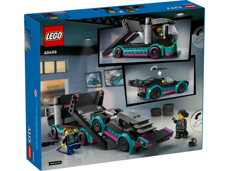 Lego 60406 Race Car and Car Carrier Truck