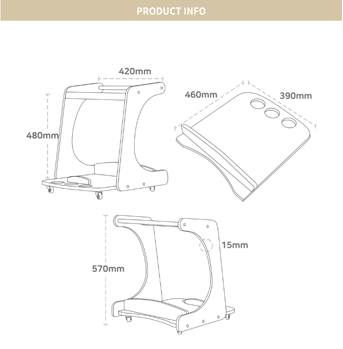 Momsboard Coco Book Cart