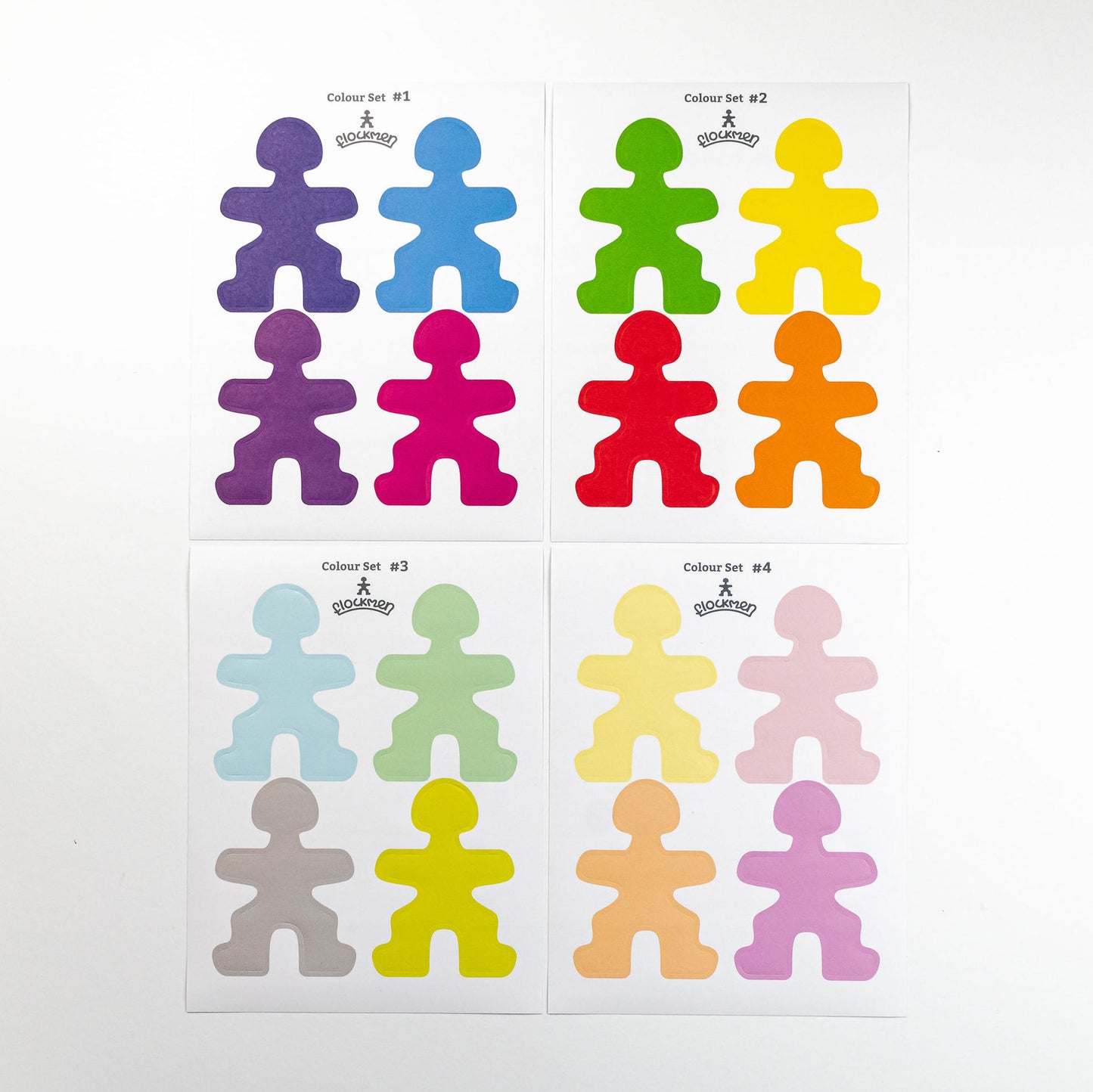 Flockmen Color Sticker Set