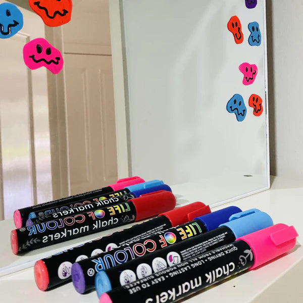 Liquid Chalk Markers 6mm Tip - Set of 12