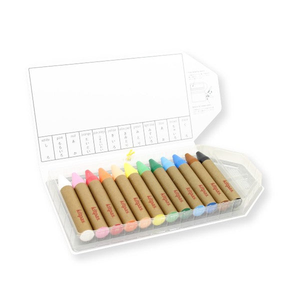 Kitpas Large Stick Crayons 12 colours