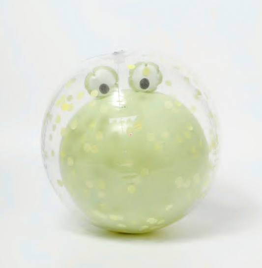 Sunnylife 3D Inflatable Beach Ball Cookie the Croc Light Khaki