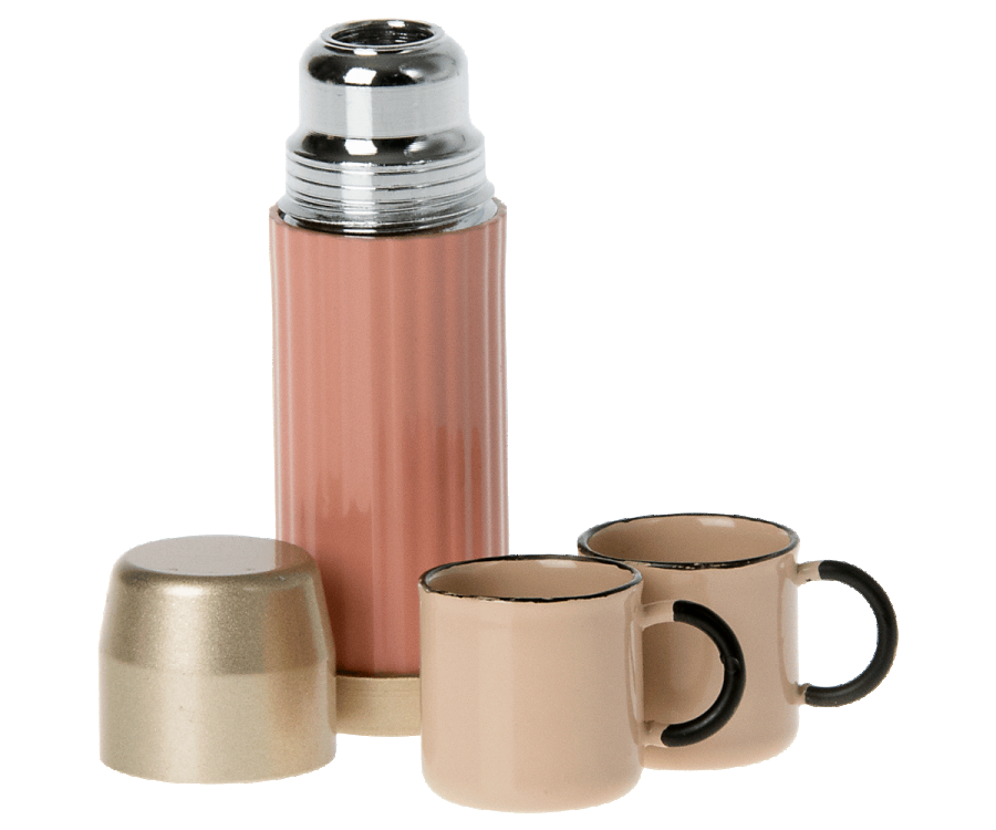 Thermos and cups – Soft Coral