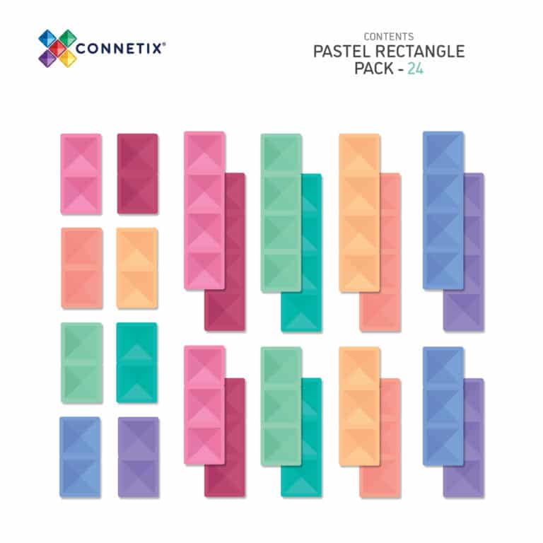 Connetix Pastel Rectangle Pack 24 pc