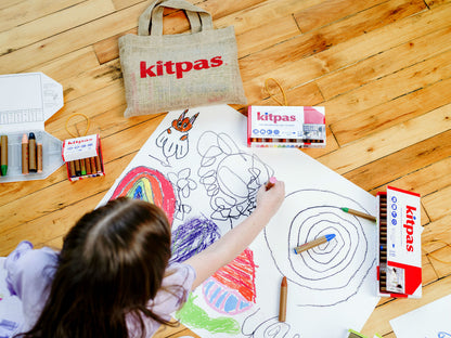 Kitpas Medium Stick Crayons 16 Colours