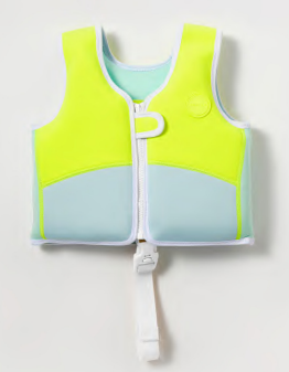 Sunnylife Kids Swim Vest 2-3 Salty the Shark Aqua