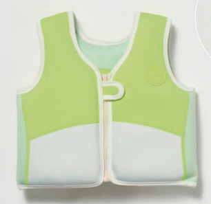 Sunnylife Kids Swim Vest 3-6 Shark Tribe Khaki