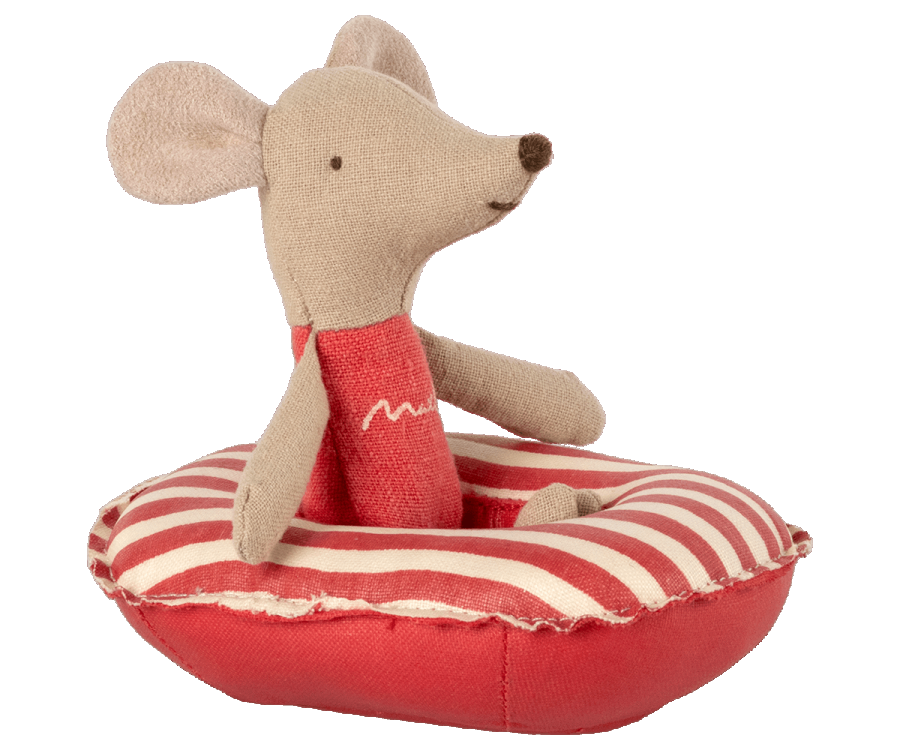 Rubber boat, Small mouse - Red Stripes