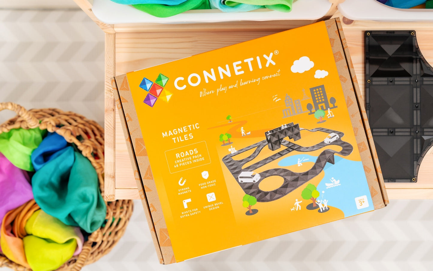 Connetix Creative Roads Pack 48 pc